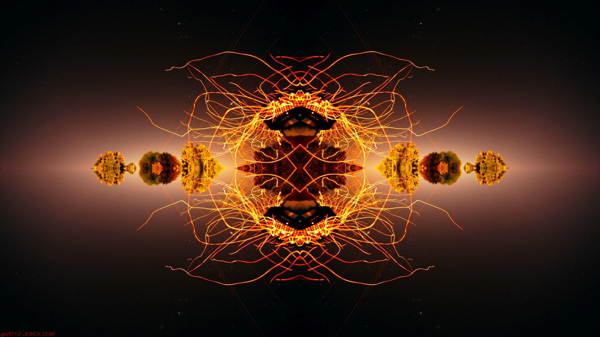 Chimney Sparks Abstract Artwork Timelapse Still Images
